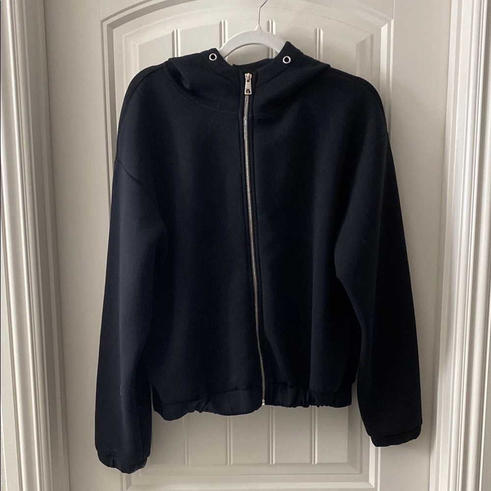 Black Zip-Up Hoodie